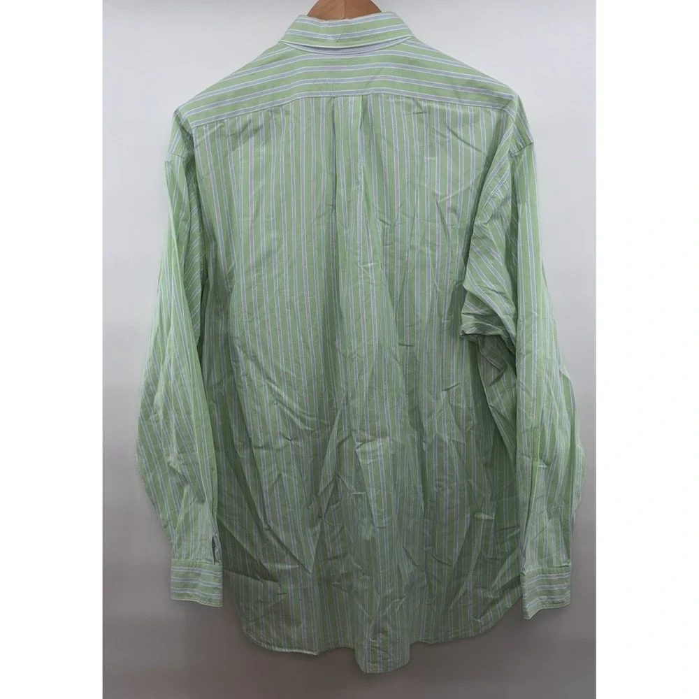 Polo Ralph Lauren Blake Mens 2XL XXL Long Sleeve Striped Button Down 100% Cotton